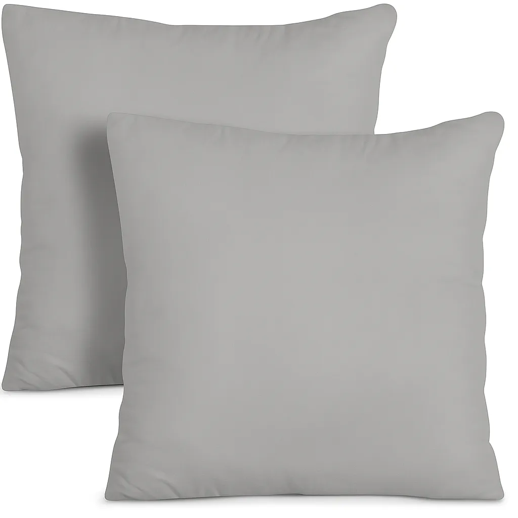 Light Grey Throw Pillow